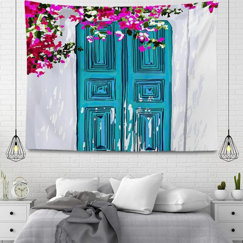 Мультфильм переулок уличного узора гобелен украшение стены дома гобелен офис гостиная — фото 14