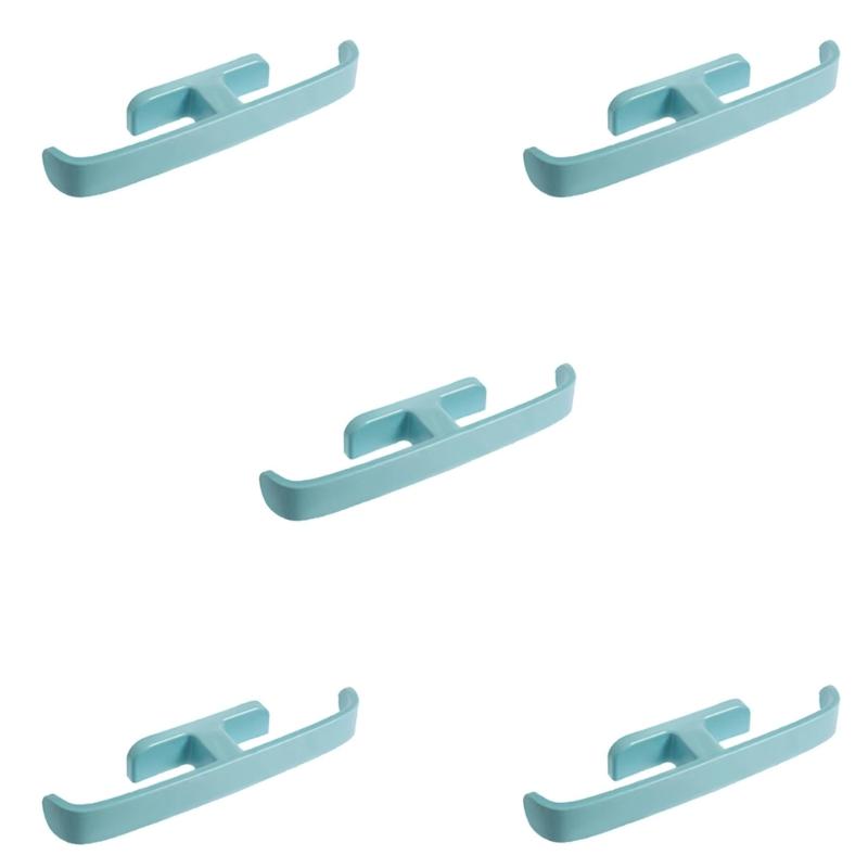 Plastic Wall Mount Shoe Holder 5Pcs No Drill Installation Water Resistant Design Slipper Hanger Rack for Modern Homes
