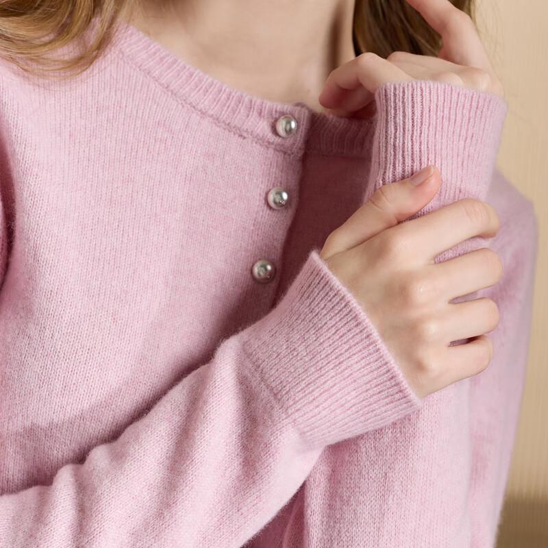 Sancai 2025 Winter Round Neck Long Sleeve Wool Cardigan XL 170/92A