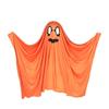White Halloween Cloak Cape Black Eye Ghost Cosplay Costume Creative Design Pumpkin Cloak  Women