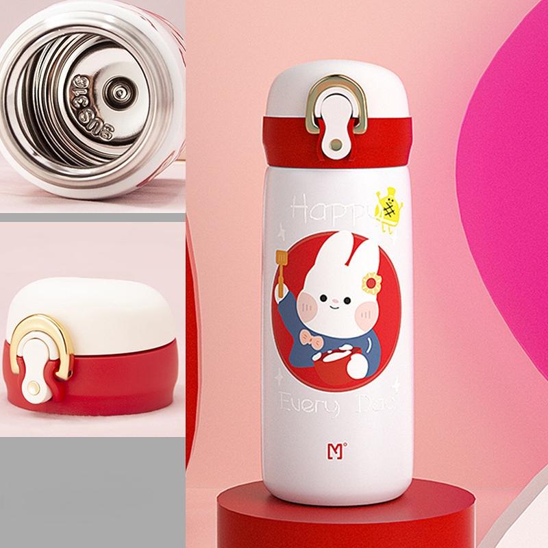 Portable Thermos Cup 350ml Vacuum Flasks Portable Stainless Steel Thermos Cup Water Bottle Travel Tea Mug Office Thermos Cup