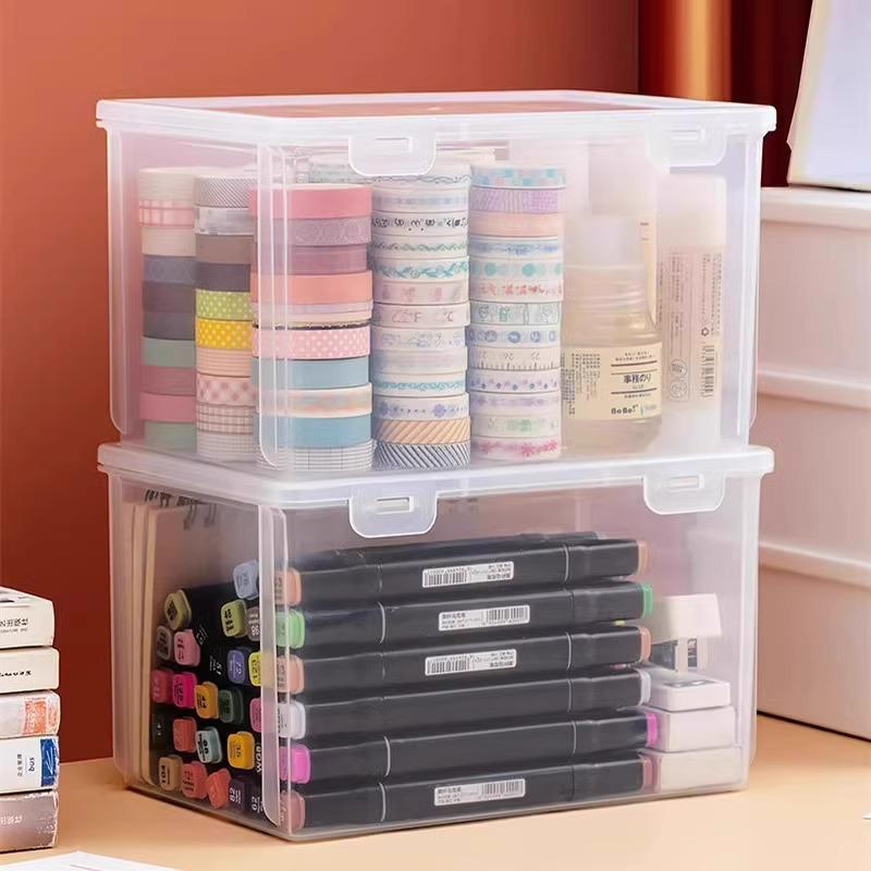 Pencil Case Organizer: Transparent Large Capacity Storage for Pens, Pencils, and Markers