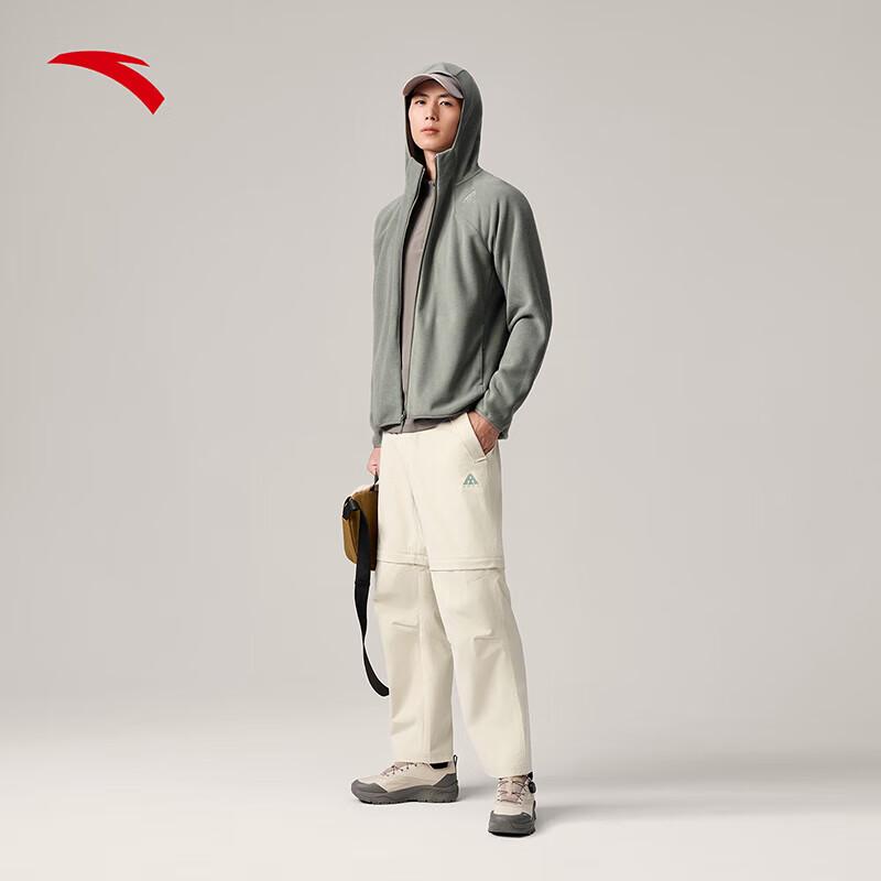 Anta Men's Earth Shell 3.0 Fire Shell Warm Fleece Hooded Jacket