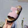 Fashion Flip-flops Women 2025 Summer New One Word Flip-flops Flat Beach Sandals