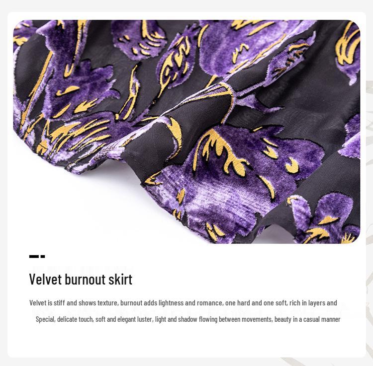 Ink Lady Elegant French Retro Loose Dress - Autumn/Winter Collection 2023