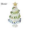 Decorative Glass Art for Shelves Glazed Christmas Tree Figurine, Pulled Wire Desk Decor, Colorful Home Mini Holiday Tabletop Ornament Car Home, Unique