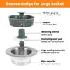2/4Pcs 3-in-1 Kitchen Sink Sewer Strainer,Basin Sink Stopper Drain Basket Pop Up Anti-clogging Kitchen Sink Accessories