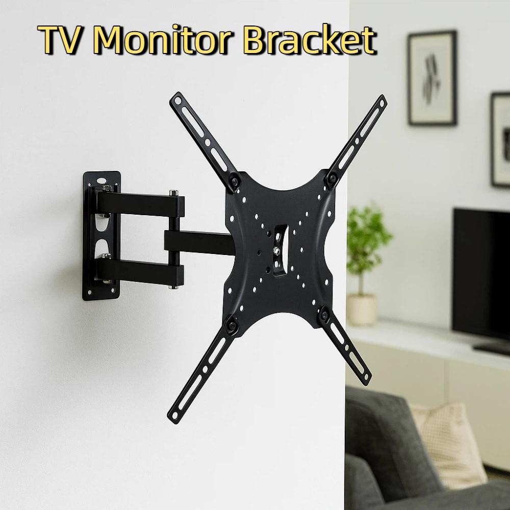 Swivel Tilt Rotation TV Monitor Bracket Extendable Arm TV Frame Support  Office Use