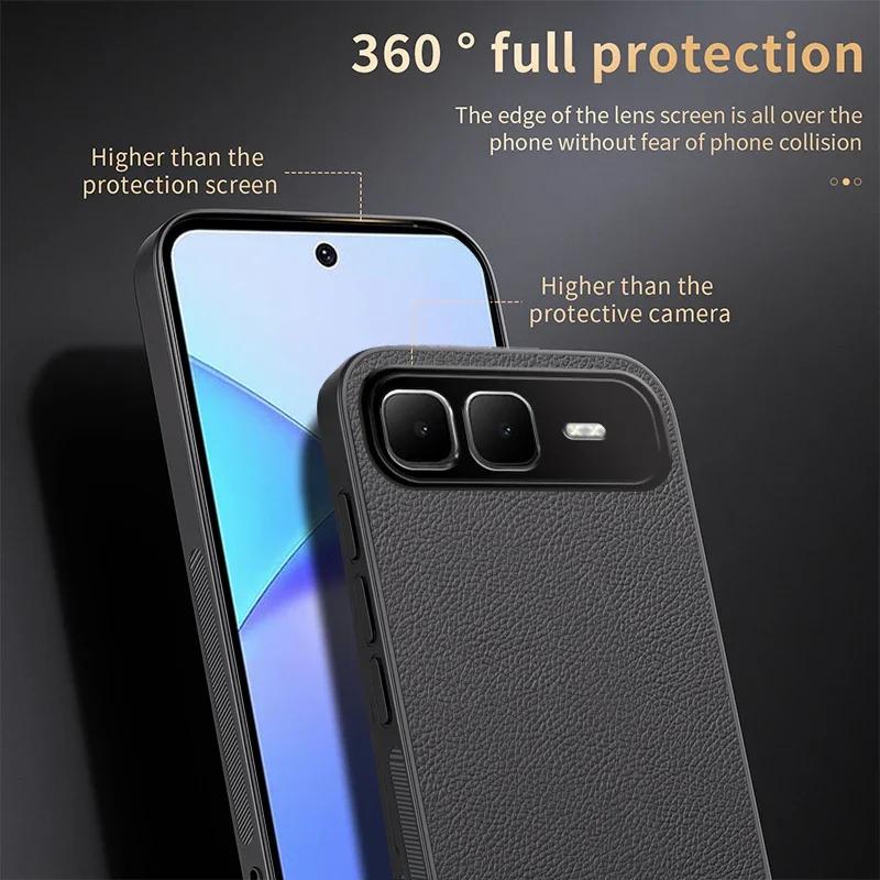 Luxury PU Leather Magnetic Case For Infinix Smart 10 Plus HOT 50 i Pro Plus Note 50 Pro Plus X S 5G Matte Protection Phone Cover