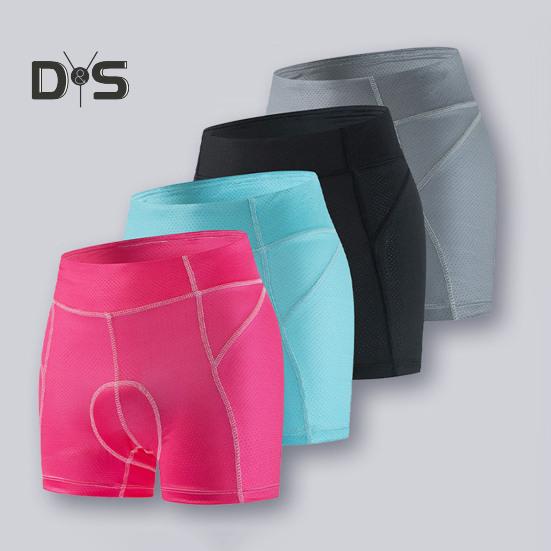 Women Ergonomic Cycling Shorts 4D Padded Lightweight Breathable Mesh Fabric Slim Fit Design Bike Shorts