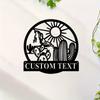 Metal Cactus Wall Art Vintage Home Decor Unique Gift for Garden Hanging Sign