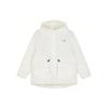 Down Jackets Women's White Hooded Moderate Other (Unisex) Down Jackets AWJ13341 SST
