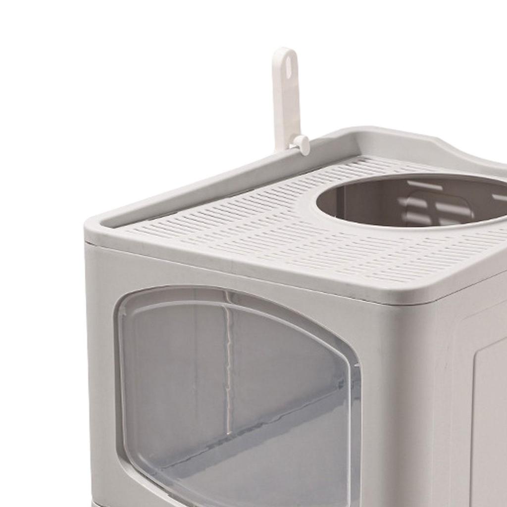 Drawer Type Cats Potty Kitty Litter Tray Fully Enclosed Hooded Cat Box