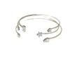 Zircon Star Teardrop Open Bangle: Luxurious, Versatile Bracelet for Women