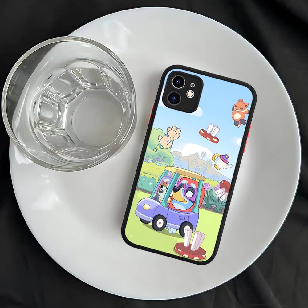 B-Blueys Puzdrá na telefón pre iPhone 16 15 14 Plus 13 12 11 Pro Max Matný Mäkký Nárazníkový Kryt na Telefón