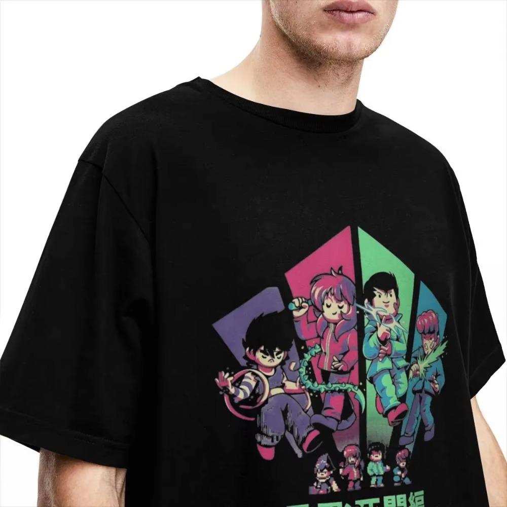 Vintage Yu Yu Hakusho Anime T Shirt Men Women's  YuYu Hakusho Tees Shirt Graphic Printed Clothes