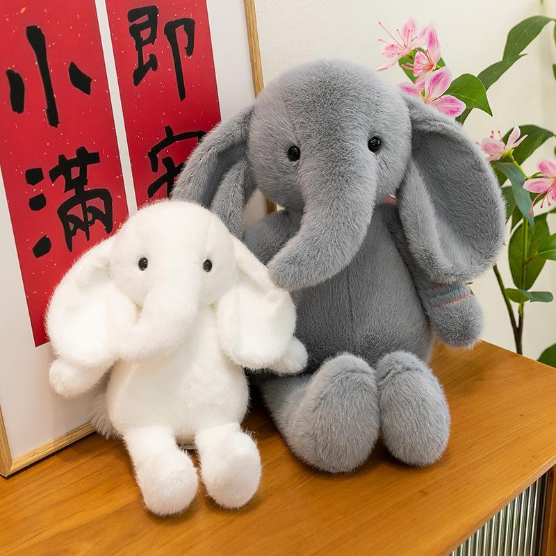 Soothing Sleeping Baby Elephant Doll Super Cute Elephant Doll Children Sleeping Plush Toy Photo Props Doll Gift
