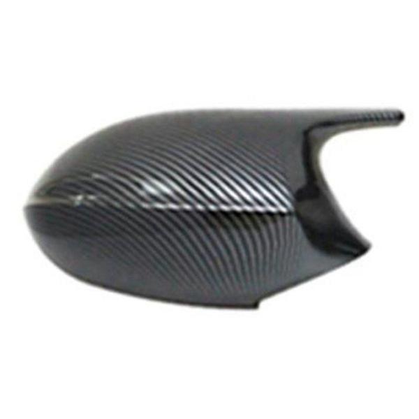 1 Pair Carbon Fiber Pattern ABS Rearview Horn for BMW E90/E92 (New/Old Model) Standard Size