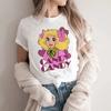 T-shirt Streetwear con Stampa Cartoon di Caramelle Abbigliamento Harajuku Moda Ragazze T-shirt Manica Corta Estate Maglietta Casual Femminile Girocollo Top