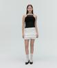 Sopeuteuseoul Tiered Frill Sleeveless Top [Black]