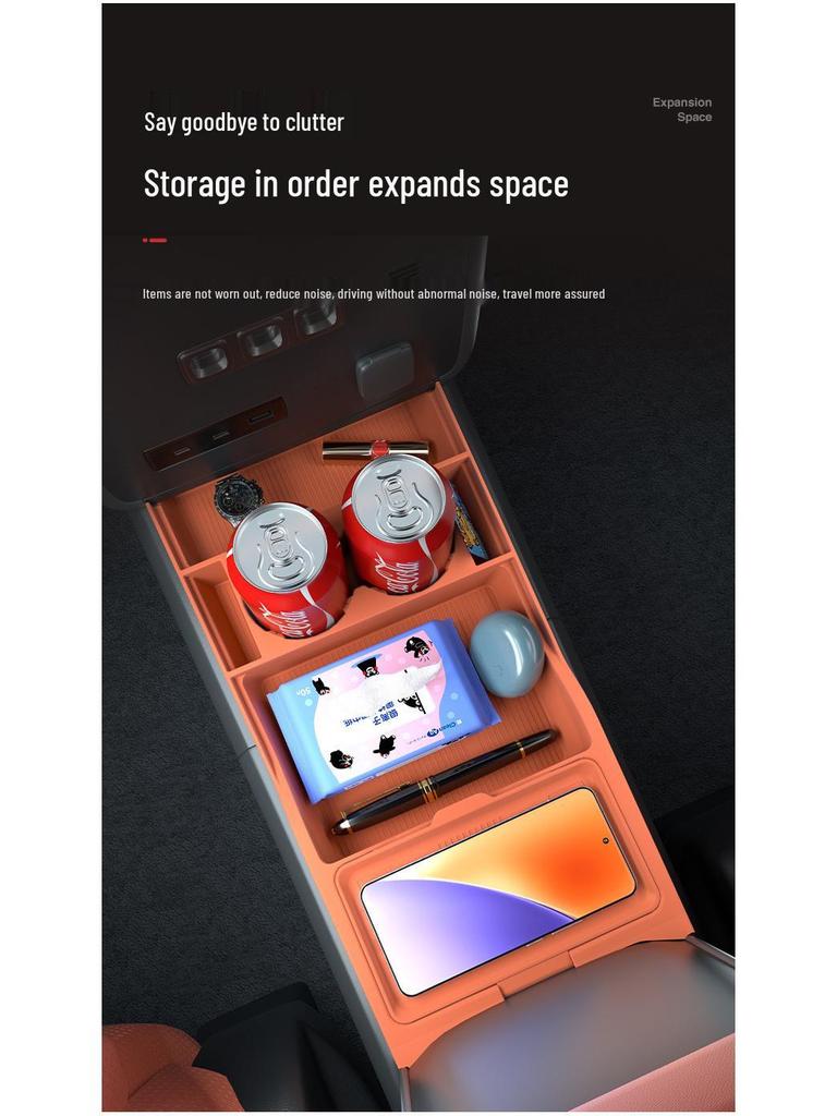 Kompatibel mit Silikon-Aufbewahrungsbox/Organizer/Brillenetui unter Formula Leopard Titanium 7 (Modell 25) Mittelkonsole.