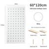 Solid Wood Pegboard Rack: Wall-Mounted & Desktop Storage Display for Entrance Hallway