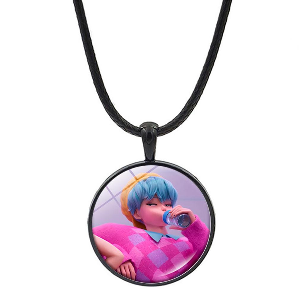 K-POP Group Necklace Jewelry Cross-border Hot Style Cartoon Anime Pendant Jewelry Sweater Chain Hot-selling Accessories