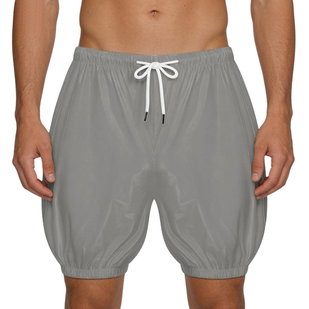 Unisex Adults Waterproof Reusable Diaper Cover Elastic Waistband Drawstring Leak Proof Washable Incontinence Shorts