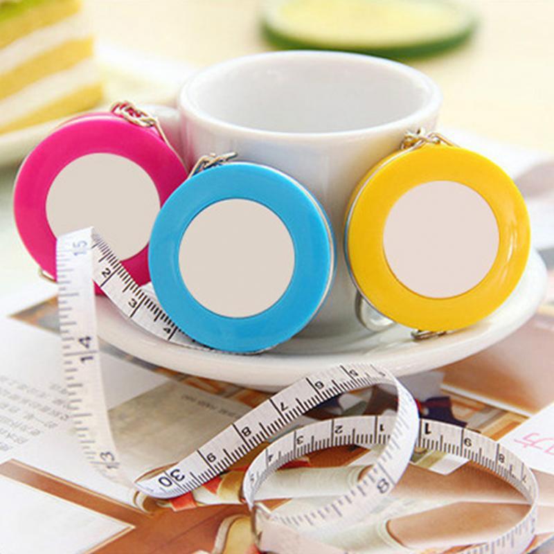 Candy Color Keychain Tape Measure 1.5 Meters Quantity Clothing Size Tape Measure Small Tape Measure