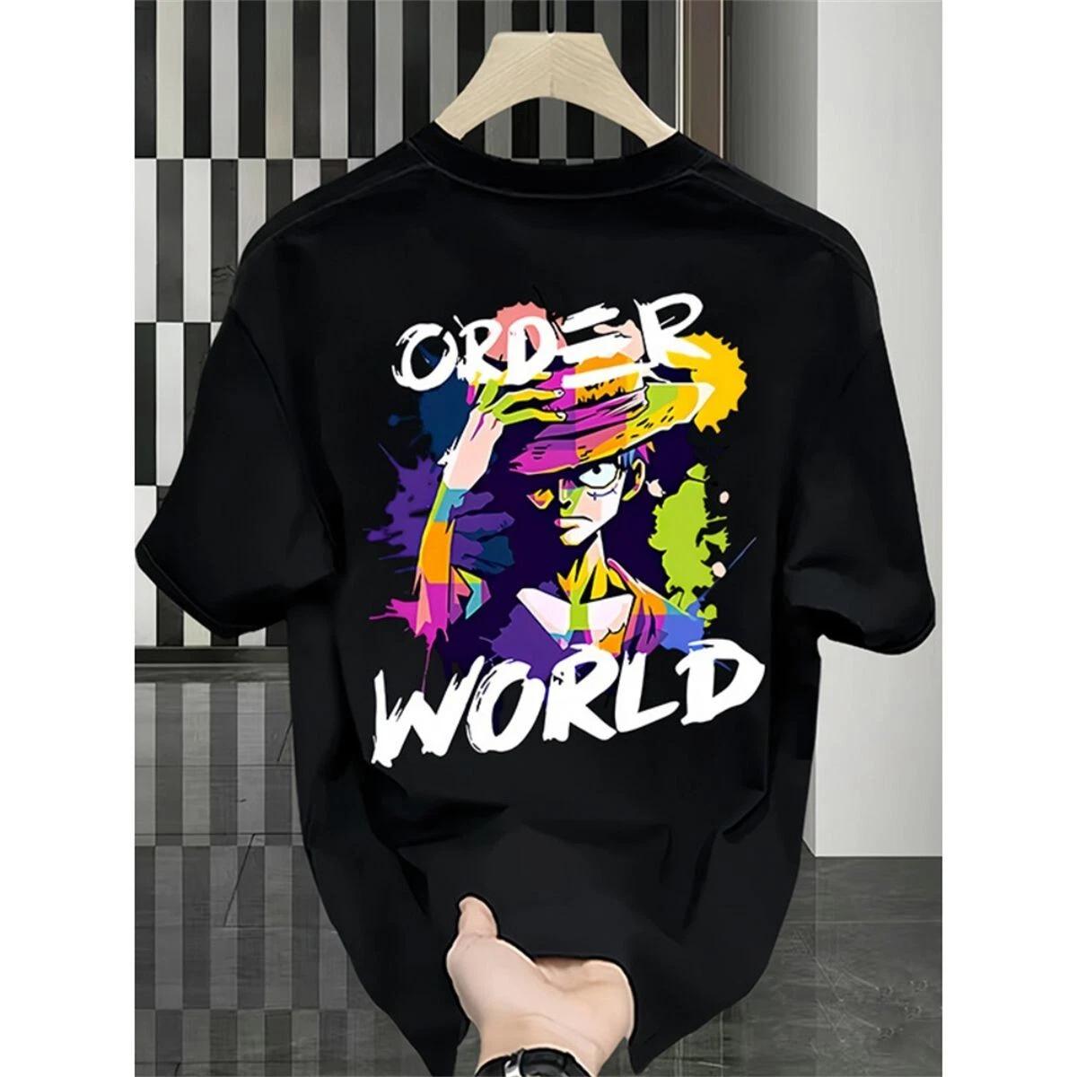 

Cosplay One Piece Luffy Anime Manga T-Shirt Tee Costumes Cotton Cotton 4XL