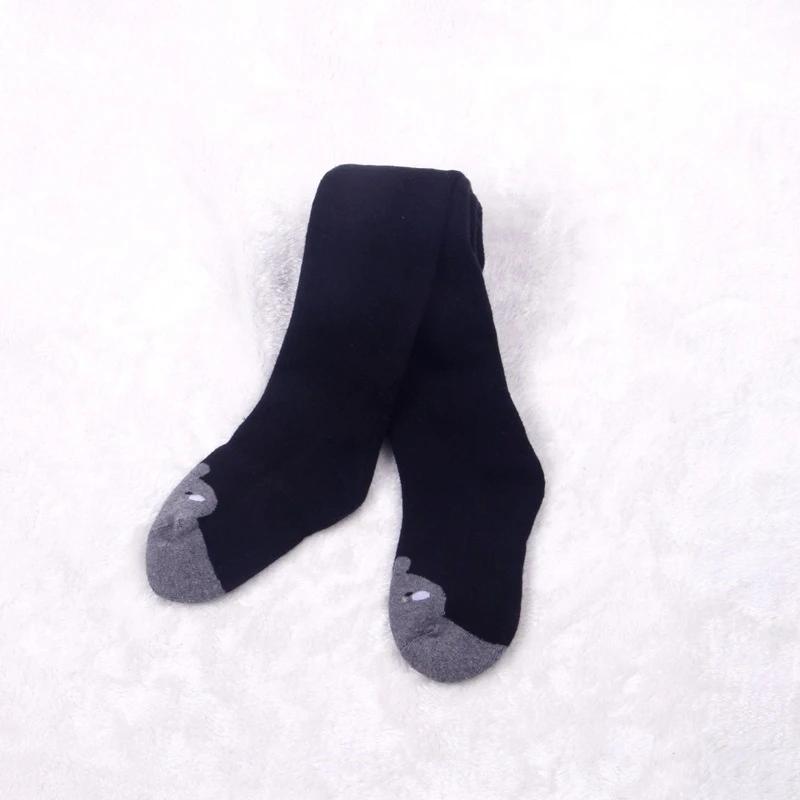 

0-7T Детские колготки для девочек Детские чулки Осенние детские колготки Зимние теплые детские колготки Хлопковые штаны Карамельные цвета Милые брюки для девочек L (5-7 years) чёрный