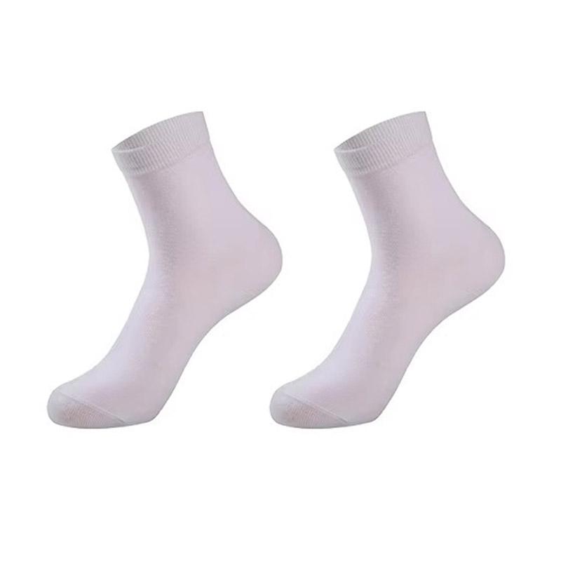 1/2/3/4Pairs Men'S Cotton Socks Black White Gray Business Men Tube Socks Soft Breathable Spring Summer For Male Socks Plus Size