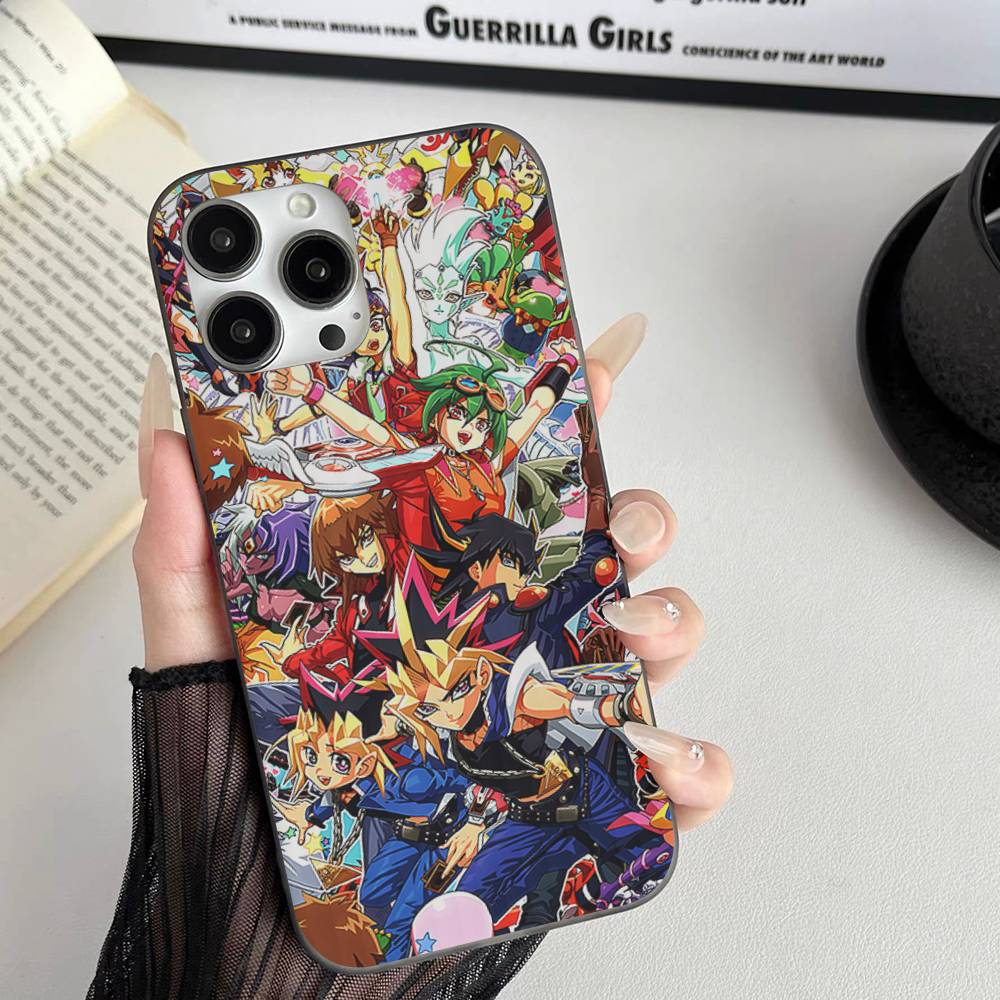 Amine Yu Gi Oh Classic Soft Corrugated Transparent Phone Case For IPhone 17 15 16 11 12 13 14 Pro Max Plus Pro