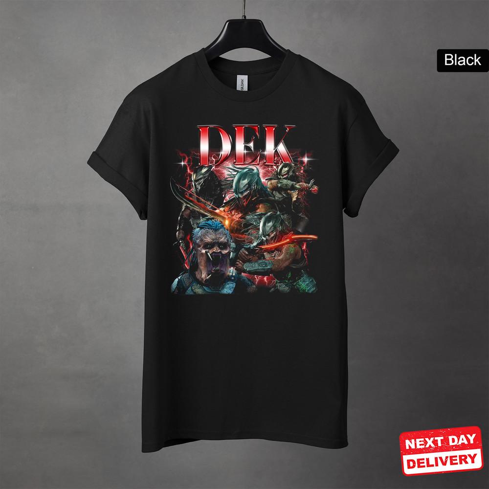 DEK Predator Badlands Футболка Черная S-5XL Унисекс Новинка Быстрая доставка Унисекс Футболка M