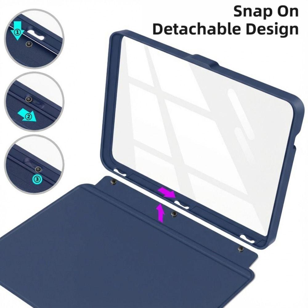 Auto Wake/Sleep Case Magnetic Snap-on e-Reader Cover Split Design Transparent Funda for KOBO Clara Color/2E/BW 6 inch