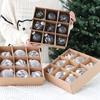 9pcs Transparent Painted Christmas Balls Set Plastic Christmas Tree Pendant  Home Xmas Decor