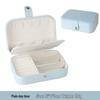 Double Layer Large Capacity Flannel Jewelry Box for Earrings, Necklaces, and Rings