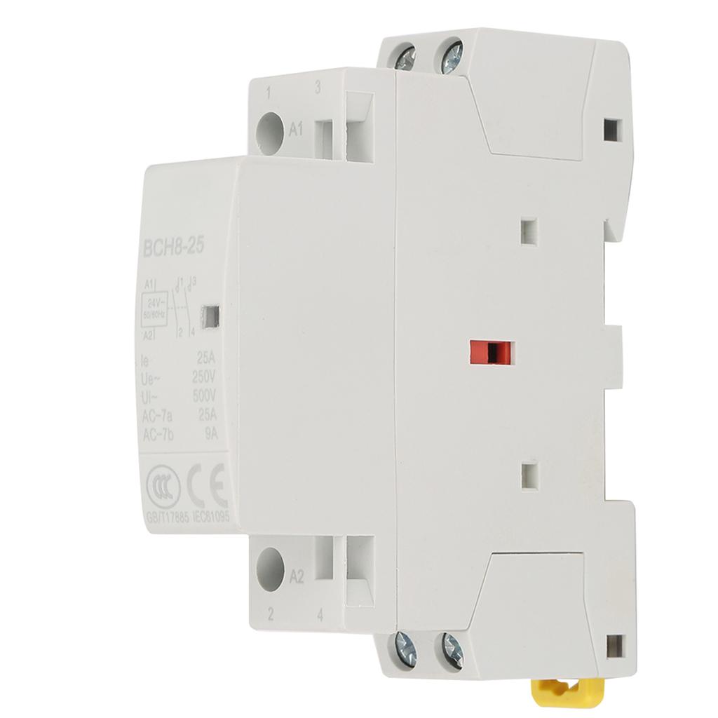2P 25A 24V 2NO 50/60HZ Din Rail Household AC Contactor High Quality