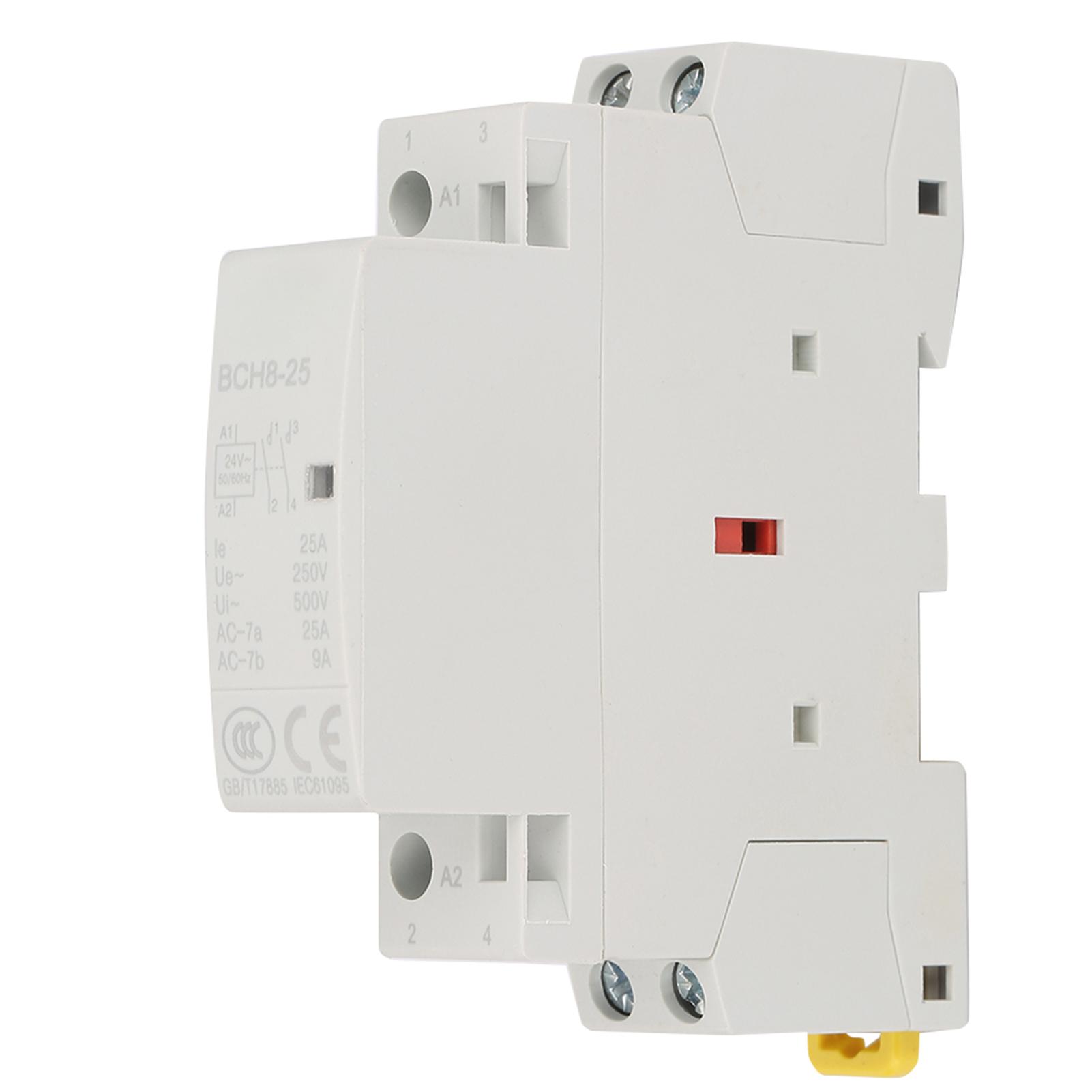 

2P 25A 24V 2NO 50/60HZ Din Rail Household AC Contactor High Quality
