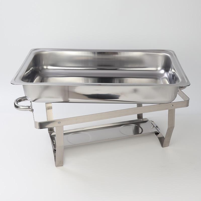 Gold Stainless Steel Square Buffet Warming Stove for Restaurants