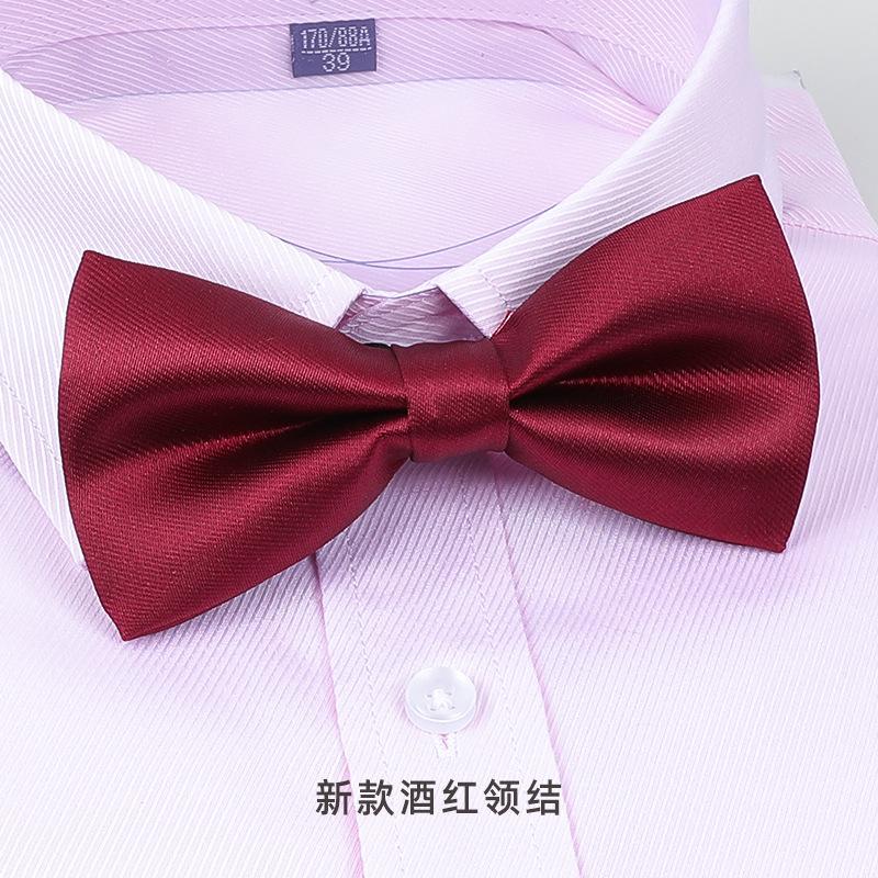 Bow Tie Wedding Male, Korean Groom Wedding Best Man Men British Bow Tie Burgundy Bow Red Bow Tie