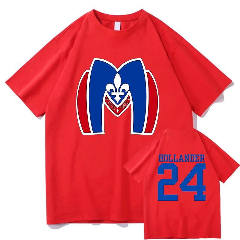 2026 New Heated Rivalry Unisex 100cotton shirt Montreal Metropolitans Hollander 24 graphics Unisexs Womens Short Sleeve Tshirt
