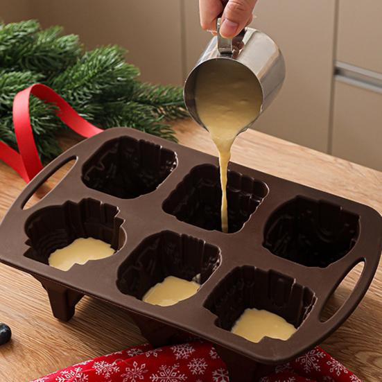 Volcano Forest Pastry Mold Silicone Cake Mold Flexible Baking Pan for DIY Cakes Chocolate Non-Stick Heat Resistant Easy Demolding Dessert Mold