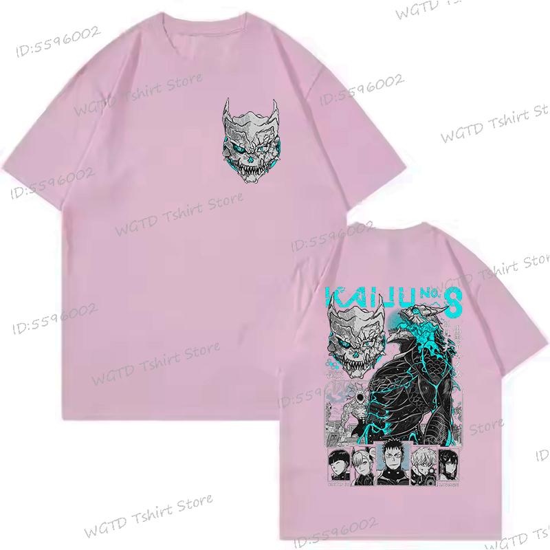 Japonské Anime Kaiju No 8 Cool Tričko Topy Anime Kreativní Potisk Pánské Dámské Trička Dárek Topy Monster 8 Vintage Trička Pánské Oblečení