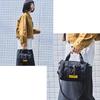 KiU Square Padded Mini Boston Mini Bag with Shoulder Strap and Bag, Waterproof, Water-Repellent, Quilted, Pocket, Simple, Stylish, Cute, Casual,