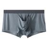 Men Cotton Underpants Color Matching Elephant Nose U Convex Thin Mid Waist Soft