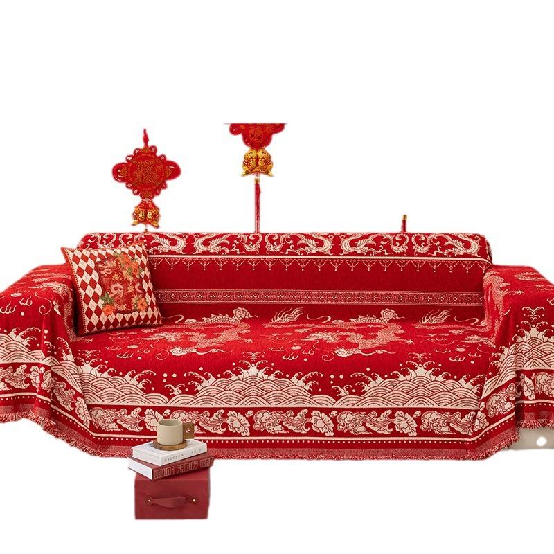 Funda de sofá antideslizante de chenilla, funda Universal todo incluido para las cuatro estaciones, funda de sofá, manta de toalla