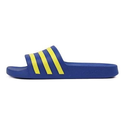 Adilette Sandalias Cómodas de Goma Suela Silenciosas Tipo Chancla Unisex Sandalias Azul Amarillo EG1759