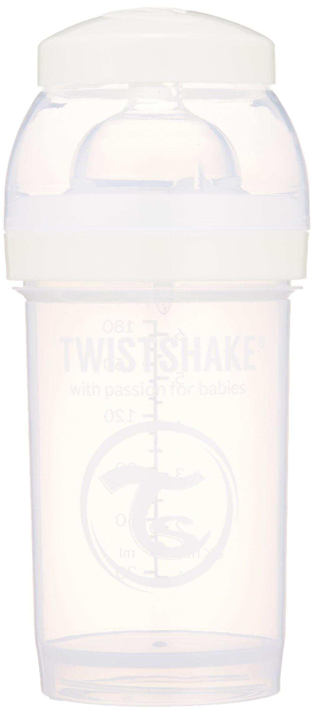 

TWISTSHAKE Цветная пластиковая детская белая бутылочка, 180 мл, белый