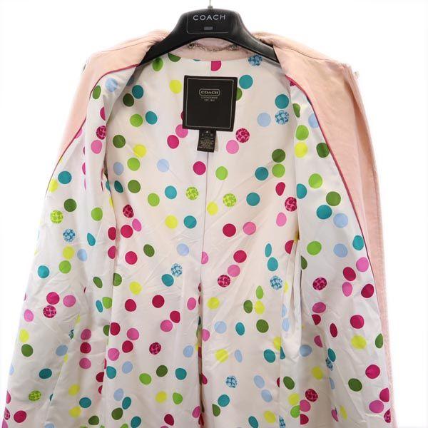 Coach Coat 4 Pink Special Hanger and Costume Cover Included Women Used